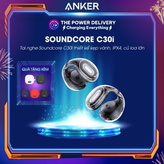 Tai nghe dẫn khí Soundcore C30i A3330, thiết kế dạng kẹp tai độc đáo, trong suốt, chống nước IPX4, pin 30H