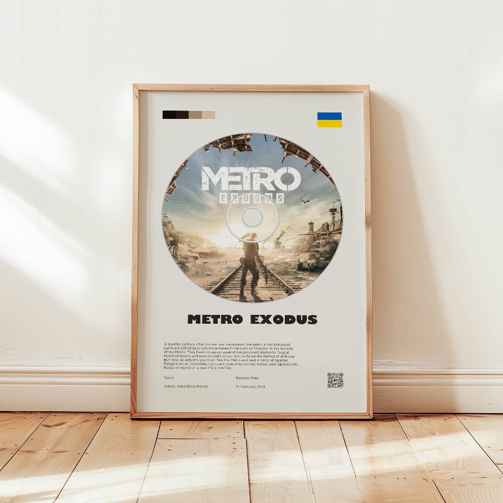 POSTER  ⭐️ Metro Exodus Poster - Tranh Treo Tường - Wall Decor - FreeShip