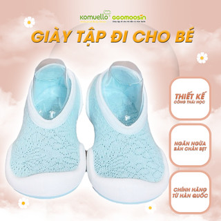 [Giày lười em bé] - giày công thái học trẻ em Ggomoosin - Flat New Blue