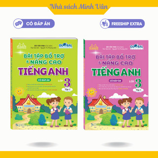 Sách - Combo Bài tập bổ trợ và nâng cao tiếng anh lớp 3 tập 1 + 2
