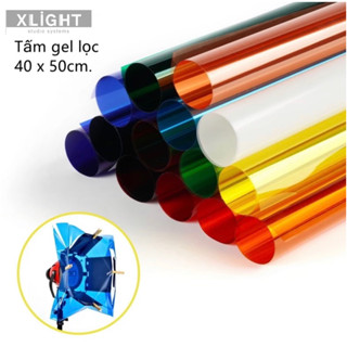 Tấm lọc màu XLIGHT chuyên nghiệp gel hỗ trợ chụp ảnh dành cho studio kích thước/ 40x50cm