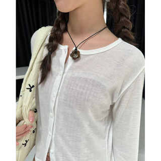 JANET STUDIO • Áo khoác mỏng cổ tròn