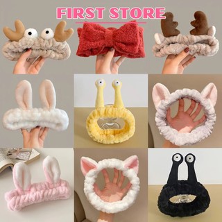 Băng đô rửa mặt, cố định tóc skin care, trang điểm, selfie hình chiếc nơ vô cùng mềm mại, dễ thương