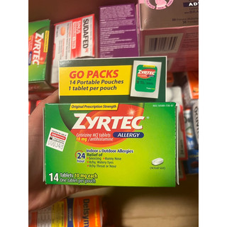 Hộp zýrtec 24 hour 10 mg 14 viên