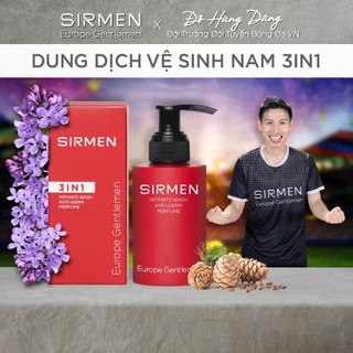 [Che tên] Dung dịch vệ sinh nam 3 in 1 SIRMEN Europe Gentlemen cao cấp 100g hương nước hoa châu Âu