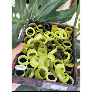 Nhẫn trang sức phong thuỷ - bằng đá Serpentine thiên nhiên [Trang sức phong thuỷ không kén mệnh 2024]
