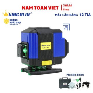 Máy cân bằng laser kingblue kb-12xs kháng nước bụi gồm 12 tia siêu sáng