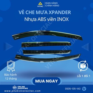 Freeship_vè che mưa inox mitsubishi xpander 2018-2024, xpander cross viền inox