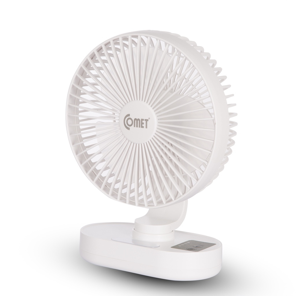 Quạt sạc Comet CRF1406 (Có đèn Led khẩn cấp, 6W, Pin lathium tháo rời)