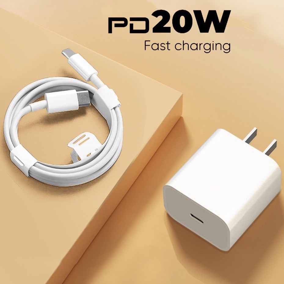 Bộ Củ Cáp Sạc Nhanh 20W PD cao cấp Không Nóng Máy, An Toàn Ổn Định chân Type C