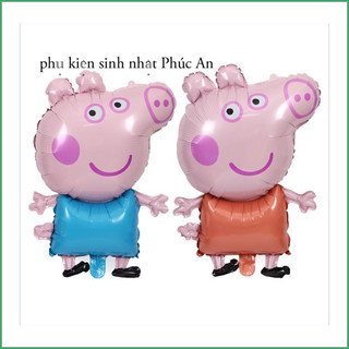 Bóng kiếng nhôm hình heo peppa size nhỏ trang trí tiệc sinh nhật