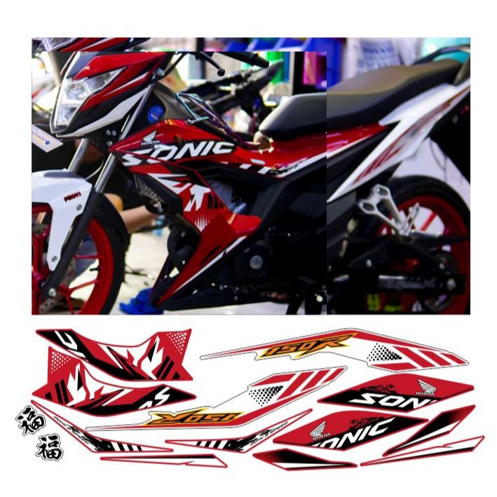 tem sonic 150R trắng đỏ 2