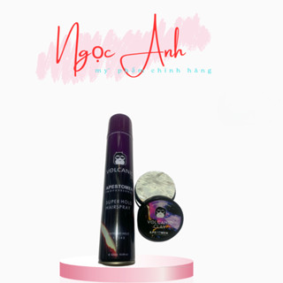 Combo gôm(keo) xịt tóc Volcanic + sáp vuốt tóc Volcanic Clay tạo kiểu giữ nếp chính hãng