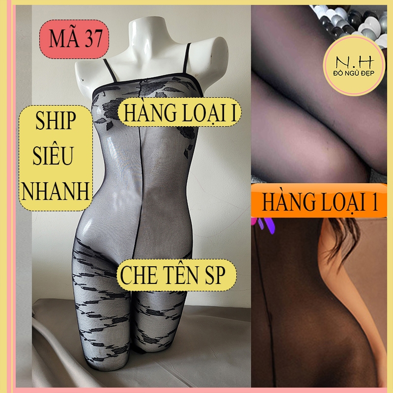 Đồ lưới bodysuit sexy nữ toàn thân - quần tất lưới nữ sexy hở đáy quyến rũ M37