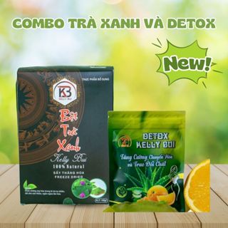 [TẶNG QUÀ] Bột Trà Xanh Kelly Bùi COMBO TRÀ VÀ DETOX