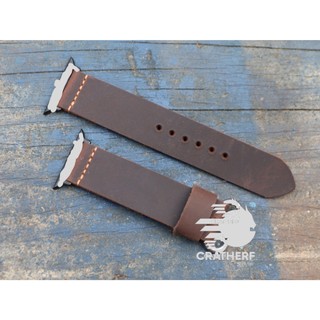 Dây da Đồng Hồ Thông Minh da bò sáp ngựa điên Handmade