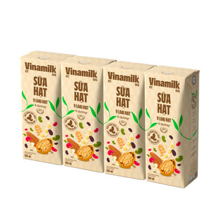 [MẪU MỚI] Lốc 4 hộp 180ml Sữa 9 loại hạt Vinamilk Super Nut Ít đường