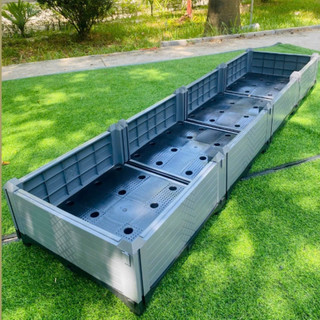  Chậu ghép thông minh HDPE PP 200x50x23cm: Thẩm mỹ bền bỉ dễ lắp đặt phù hợp mọi cây trồng đô thị. 