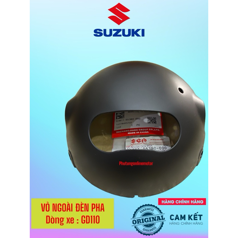 Vỏ ngoài đèn pha GD110 phụ tùng suzuki zin chính hãng