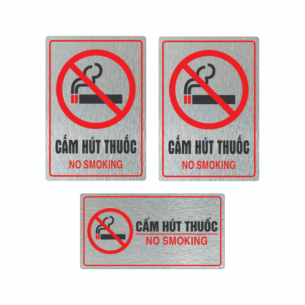 Biển Cấm Hút Thuốc - No Smoking