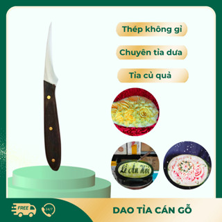  Dao tỉa cán gỗ dao tỉa hoa quả dao tỉa dưa 