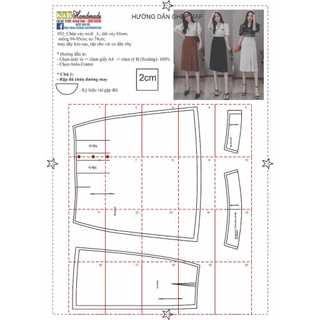 Rập chân váy a mã 952- giấy a0