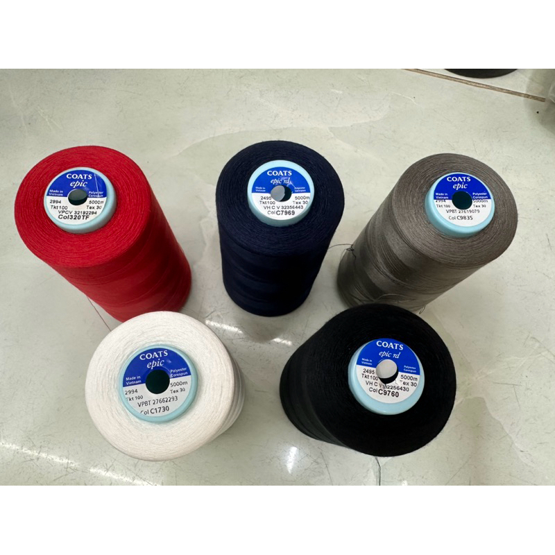 [ 5000m/1cuộn] Chỉ may coats epic sợi Tex 30 siêu dai bền đẹp
