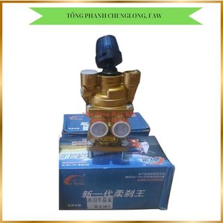 Tổng phanh hơi 4 lỗ xe Chenglong, Faw J6, 4 lỗ hơi 22mm, 4 chân M8, kích thước ZL60/60