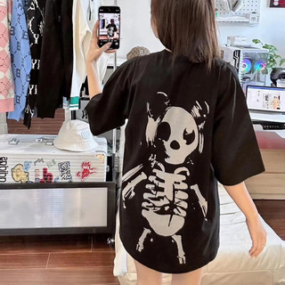 Áo Thun ADLV Gấu Xương Form Unisex Nam Nữ - Chất Liệu 100% Cotton Co Dãn 2 Chiều - Áo Full Tem Tag Túi Zip