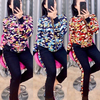 (40kg-60kg) Set bộ thun nữ mặc nhà mặc ngủ ủ kem chống nắng tay dài quần dài 3 màu hoạ tiết