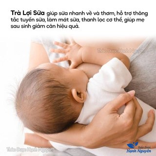 5-10 gói trà lợi sữa, giúp có sữa tự nhiên, hỗ trợ mát sữa, giảm mỡ, thon gọn vóc dáng sau sinh