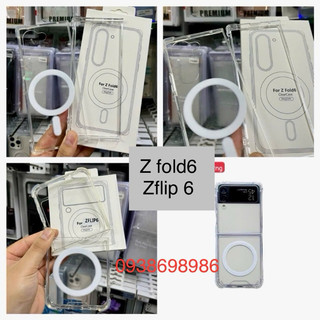 Ốp lưng trong suốt hỗ trợ sạc samsung galaxy Z Fold 6 / Z Flip 6 thuận tiện KHOE MÀU MÁY