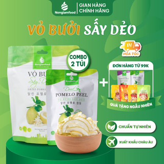 [HÀNG XUẤT KHÂU LOẠI 1] Vỏ bưởi sấy dẻo Nonglamfood gói 25g, 85g | Hiệu quả cho người giảm cân