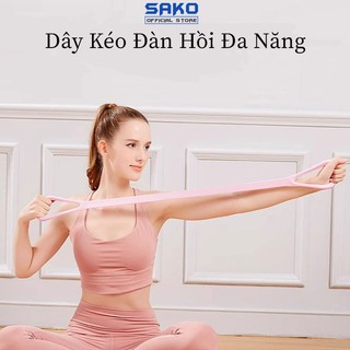 Dây Kéo Đàn Hồi Tập Thể Lực, Tập tay Đa Năng Vòng Số 8 SAKOMALL- DAYDH02- DAYDH03