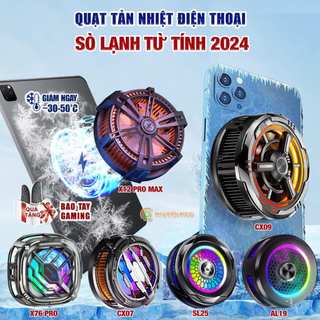 Quạt tản nhiệt điện thoại X15 Pro Max/X76 Pro/CX07/X60 Ultra sò lạnh từ tính - Tản nhiệt máy tính bảng X100/ X12 Pro Max