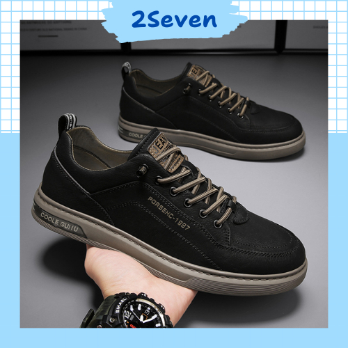 Giày nam sneaker da pu cổ thấp chống nước, phong cách Hàn Quốc - GH17 - 2SEVEN