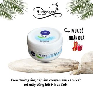 Kem dưỡng ẩm Nivea Soft 200ml hàng chính hãng Đức