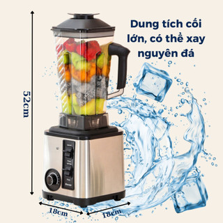 Máy Xay Sinh Tố GODWELL Máy Xay Công Nghiệp 3 Cối Xay Công Suất 500W, Xay Khỏe, Tiện Lợi