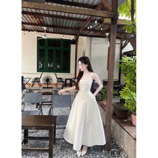 Đầm maxi thời trang mặc đi chơi đi dạo chất tapta 2 dây váy dài dáng xòe thiết kế tiểu thư xinh đẹp nữ tính.