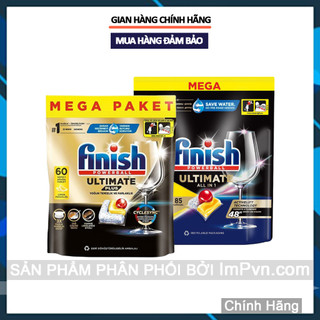 Viên rửa bát Finish Quantum - Ultimate All in One  - Hàng Châu Âu - Chuyên dùng cho máy rửa chén bát  - ImP - ImPvn