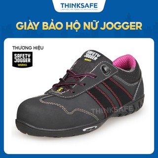 Giày bảo hộ lao động nữ Jogger Bestgirl da bò chống đinh, chống trượt, thoáng khí, thời trang Giày bảo hộ nữ - THINKSAFE