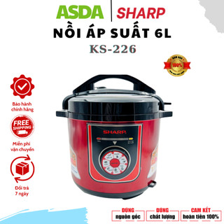 Nồi Áp Suất Điện KS226 Công Suất 1000W/6L Tiết Kiệm Điện ninh kỹ hầm nhừ giữ trọn vị ngon, BH12T