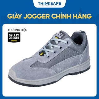Giày bảo hộ Jogger Organic nam nữ siêu nhẹ, da lộn, chống đinh, chống trượt cao cấp giày bảo hộ nữ - THINKSAFE