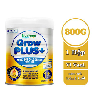 Sữa bột growplus vàng sữa non 0+ / growplus vàng 1+ 800g nutifood