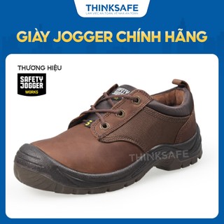 Giày bảo hộ Jogger nam Sahara da ngựa chống nước chống đinh trơn trượt va đập Giày jogger chính hãng - THINKSAFE