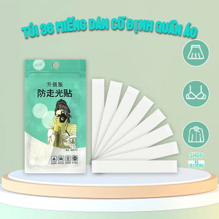 Set 36 Miếng Dán Cố Định Quần Áo - 2 Mặt Trong Suốt Chống Lộ, Hở Ngực, Vai Áo Tiện Lợi 88499