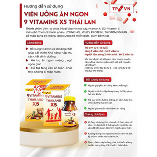 Vitamin tăng cân X5 TP Thái Lan (mẫu mới)