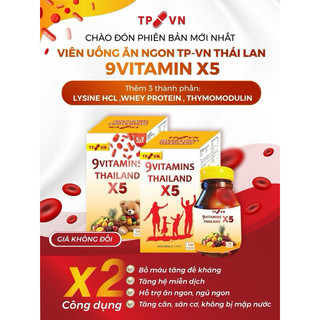 Vitamin tăng cân X5 TP Thái Lan mẫu mới