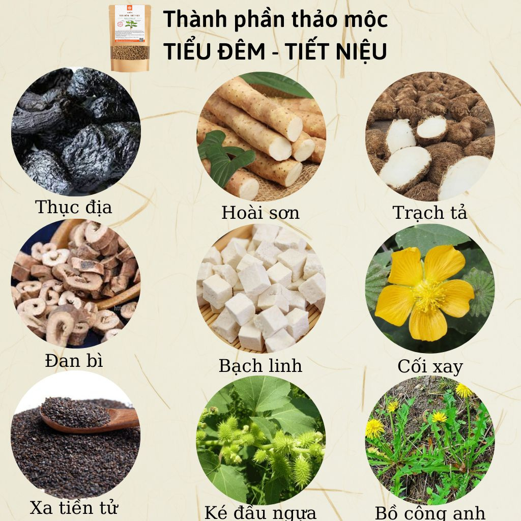 Viên đường tiết niệu THÔNG CÁT,hỗ trợ bổ thận, giảm tiểu đêm, tiểu buốt. Thục địa, hoài sơn, kim tiền thảo.bịch 500 viên