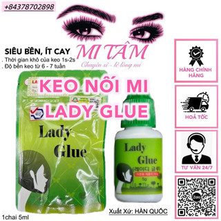Keo lady xanh, keo nối mi , keo không cay _ dụng cụ nối mi _ phụ liệu nối mi mi tâm